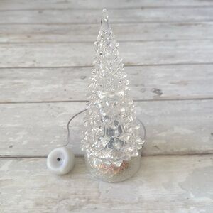 Mini Light Up Christmas Tree Holiday Decor Home Decorations Color Changing Light